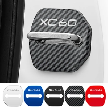 Автомобильные чехлы для дверных замков для Volvo XC60, защитные и декоративные наклейки на автомобильные аксессуары из нержавеющей стали