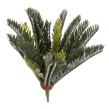 Тропические растения Искусственная пальма Пластиковые пальмовые листья Зеленая Монстера Поддельные кокосовые листья для домашнего офиса Свадебный декор