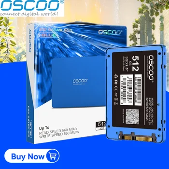 OSCOO 2,5-дюймовый жесткий диск SATA SSD Blue Series SATA Rev. 3.0 (6 Гб / сек.) 2 тб 1 тб 512 гб SSD 3D TLC Nand Flash Внутренний жесткий диск