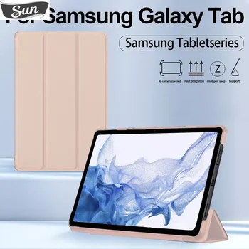 Для Samsung Galaxy Чехол Для Планшета Аксессуары Для Samsung Galaxy Tab S6 S7 S8 S9 A7 A8 S7 FE S7 8 9Plus 12.4 Защитный Чехол Funda