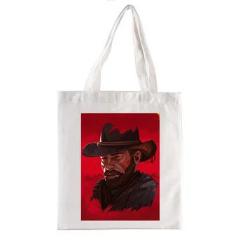 Холщовая сумка для покупок Сумки Red Dead Redemption Эстетичная сумка для покупок Женская сумка Женские сумки Модные забавные покупки