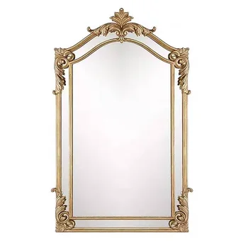 Европейское косметическое зеркало, зеркало для тщеславия в стиле ретро, настенное зеркало для ванной комнаты, декоративное крыльцо