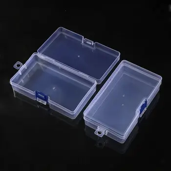 Квадратный Прозрачный ящик для хранения Hot Transparent 10 Размеров Органайзер для мелочей Пластиковые Упаковочные коробки для рыболовных принадлежностей