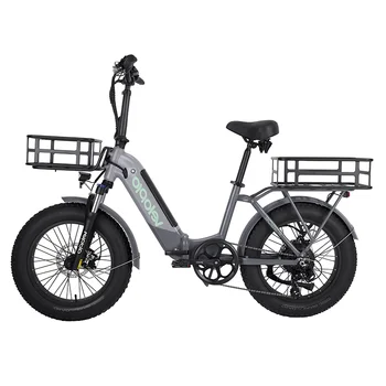 750 Вт 48 В 15AH/20AH Складной Ebike 20 дюймов 4,0 Толстая Шина Мощные Электронные Велосипеды Маленький Складной Электрический Велосипед Доступный электронный горный Велосипед