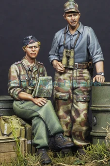 Наборы моделей фигурок из смолы 1/35 Исторической военной сцены, Летний набор бронированного солдата В разобранном виде, неокрашенный
