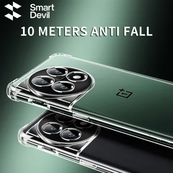 SmartDevil Бампер Прозрачный Чехол для OnePlus 11 11R Прозрачный Противоударный Чехол Мягкий для Oneplus 11 11R Подушка Безопасности Задняя крышка Защита От Падения