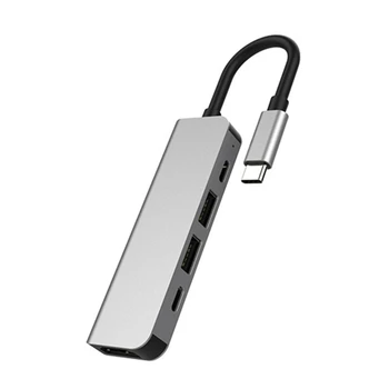 Адаптер USB-концентратора к 2-мя USB-разветвителям TypeC с поддержкой PD60W