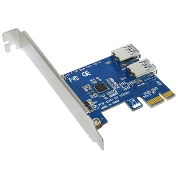 PCI-E 1-2 PCI Express 16X Слот Внешняя Плата Адаптера Riser Card Pcie Port Multiplier Card Для Майнинговой Машины Bitcoin