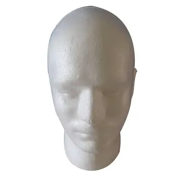 Мужской парик, Косметологический манекен, подставка для головы, модель из пенопласта Белого цвета