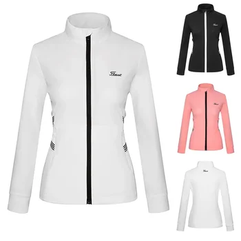 Женская ветровка для гольфа, весенне-осеннее спортивное пальто, Тонкая дышащая куртка для дам