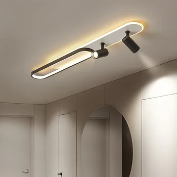 Современные светодиодные потолочные светильники с прожектором, коридорные люстры для гостиной, Гардеробный светильник, домашний декор для гостиной, светодиодное освещение