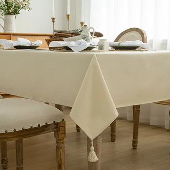 Хлопчатобумажная льняная скатерть, ткань для обеденного стола, чайный столик, прямоугольная студенческая скатерть