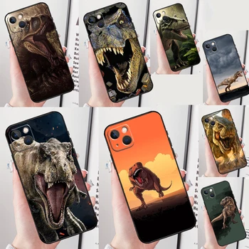 Чехол с Динозавром Tyrannosaurus T Rex Funda Case Для iPhone 11 12 13 14 15 Pro Max Plus Mini X XR XS Max SE 2020 2022 7 8 Чехол