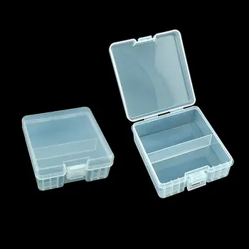 Портативный Прозрачный жесткий пластиковый кейс для хранения батареек типа ААА, держатель для батареек типа ААА, органайзер для батареек типа ААА.