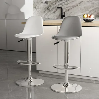 Барный стул Современный минималистичный барный стул с подъемной спинкой Бытовой высокий табурет Барный стол высокий табурет