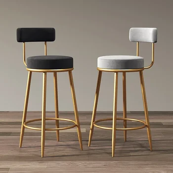 Скандинавский барный стул для педикюра Luxury Home Island Golden Современный минималистичный стульчик для кормления барный стул Silla Escritorio Nordic Furniture