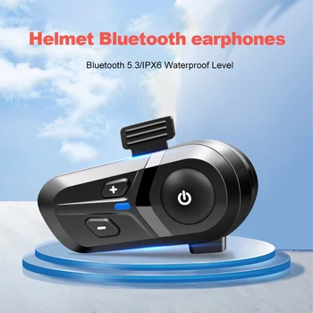 Мотоциклетный Bluetooth Шлем Гарнитура TWS Беспроводные Наушники Bluetooth 5.3 IPX6 Водонепроницаемые Поддержка Одновременного Подключения 2 Телефонов