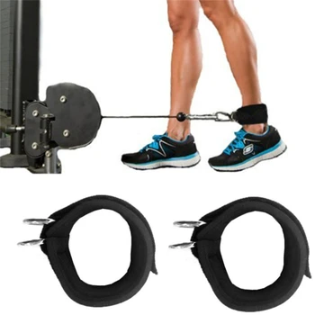 1 шт 2D Кольцо Ремешки для лодыжек Силовые тренировки для ног Тренажеры для фитнеса Эластичный прочный нейлоновый ремень