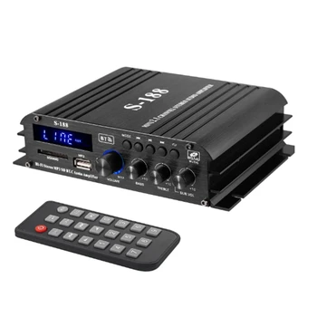 90 Вт S-188 Bluetooth Стерео Усилитель Hi-Fi 2.1 CH Аудио Усилитель Мощности Управление Низкими Высокими Частотами Музыкальный Плеер Усилитель EU Plug Прост В использовании