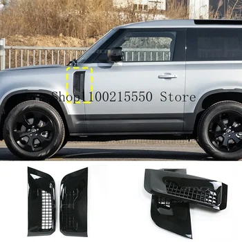 Вентиляционные Отверстия На Крыле Автомобиля ФУРМА Для Land Rover Defender L663 2020-2022 Яркий Черный Стиль Украшения Автомобиля Автозапчасти Аксессуары