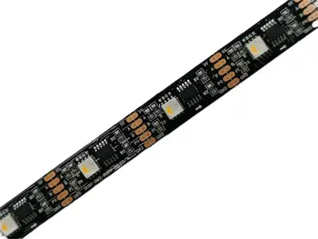 DMX512 Светодиодная Пиксельная световая лента RGBW RGBWW 4 в 1 Внешняя микросхема SM18512P DMX512 светодиодная пиксельная лента DC5V 32 светодиода/M