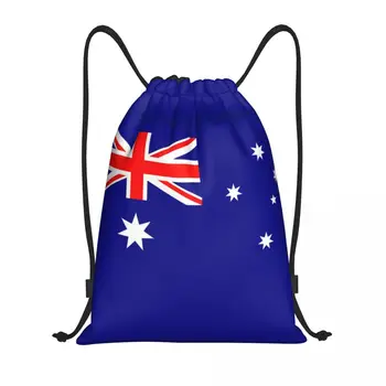 Рюкзак с завязками под Флаг Австралии, Спортивная спортивная сумка для мужчин и женщин, Тренировочный рюкзак Australian Pride