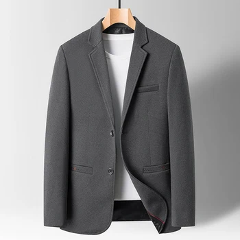 весна и осень 2023, новый мужской осенне-зимний сезон, простой и красивый мужской деловой костюм для отдыха, куртка M-3XL