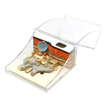 Модель 3D блокнота для заметок Красочные 3D стикеры Бумажные заметки Креативный 3D блокнот для заметок Милый блокнот для дома