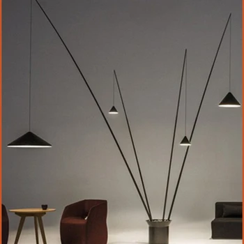 Nordic light, роскошная модная лампа для рыбалки, дизайнерская минималистская сеть, комната знаменитостей, гостиная, индивидуальный этаж