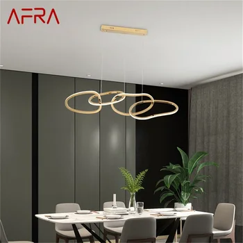 Подвесные светильники AFRA Gold Nordic Creative Modern Home LED Светильник для украшения гостиной