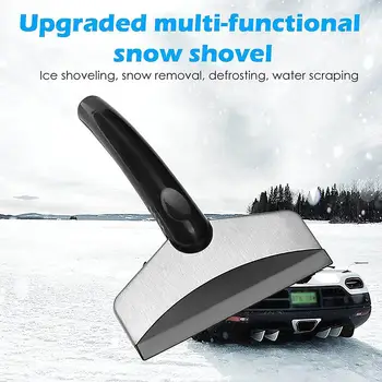 Многофункциональная автомобильная лопата для снега, Зимний скребок для размораживания лобового стекла, Автоаксессуары, инструменты для удаления льда, снега, стекла R5U5
