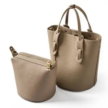 Женская сумка для матери и ребенка 2 в 1, роскошная дизайнерская сумка из мягкой натуральной кожи, съемная сумка через плечо на одном ремне.