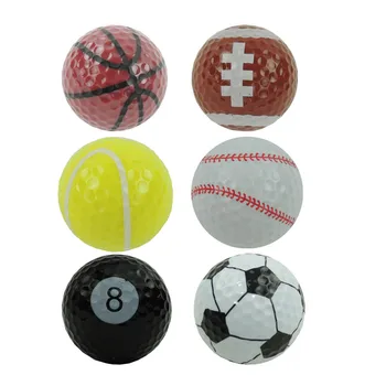 6 шт. Новые спортивные мячи для гольфа для игры в гольф в помещении и на открытом воздухе Тренировочный мяч для гольфа Персонализированный гольф
