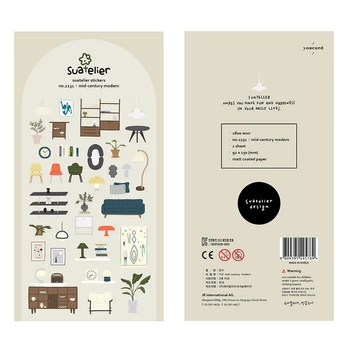 1 шт. Ретро мебель для дома Корейская наклейка Sonia Декоративные наклейки для скрапбукинга Kawaii Канцелярские принадлежности
