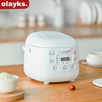Мини-рисоварка Olayks 2 л на 1-3 персоны, мини-кастрюля для приготовления риса, 24-часовая Многофункциональная плита для дома и общежития