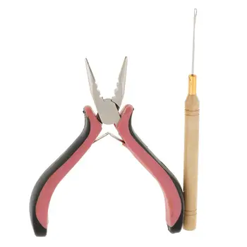 Плоскогубцы для удаления пучка волос + Инструменты для вытягивания силиконовых крючков