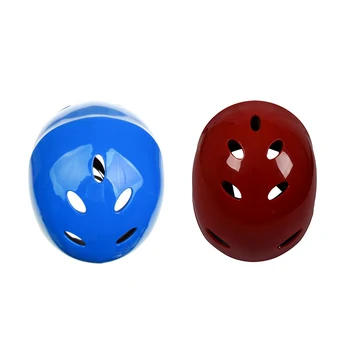 Защитный шлем из 2 предметов, 11 дыхательных отверстий для водных видов спорта, Каяк, каноэ, гребля для серфинга, доска для серфинга - красный и синий