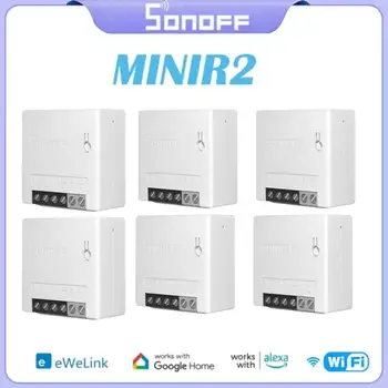 Itead SONOFF MINI R2 DIY Smart Switch Двухсторонний Переключатель Wifi Модуль Переключения Через приложение e-WeLink Дистанционное Управление Работой Alexa Google Home