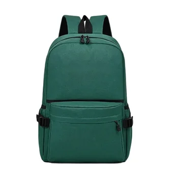 Однотонный рюкзак из нейлоновой ткани, школьная сумка для студентов колледжа, деловая сумка для ноутбука, повседневный рюкзак для путешествий для мужчин и женщин