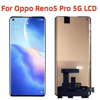 100% Оригинал Для Oppo Reno5 Pro 5G ЖК-дисплей Экран дисплея + Сенсорная панель Планшета 6,55