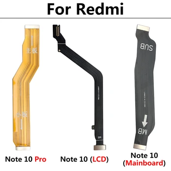 10 Шт. Для Redmi Note 10 Pro Note 10S Разъем Основной Платы USB Плата ЖК-дисплей Гибкий Кабель Запчасти Для Ремонта
