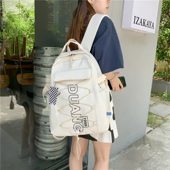 Корейская версия школьного рюкзака all the tide большой емкости, женский водонепроницаемый рюкзак для девочек-учениц, японский оригинал, женский рюкзак INS