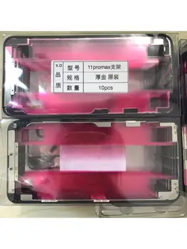 10 шт./лот Высококачественная Рамка Передней панели с Клейкой лентой для iPhone X Xs 11 12 13 Pro Max Средняя Рамка ЖК-дисплея для iPhone XR 11