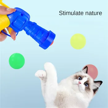 Интерактивные Обучающие Игрушки для кошек, Креативные Котята, мини-помпоны, игры с эластичными плюшевыми шариками, игрушки для кошек, Аксессуары для домашних животных