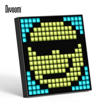 Divoom Pixoo-16 WiFi, пиксельная графика, цифровая рамка, светодиодный дисплей, часы, отслеживание социальных сетей, украшение для дома