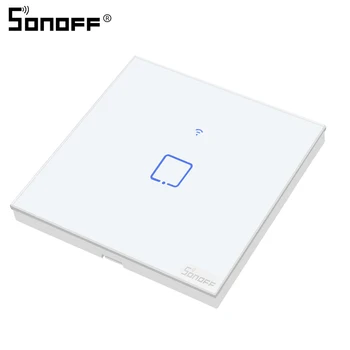 SONOFF TX T0 EU UK US 1/2 / 3Gang WiFi Умный настенный сенсорный выключатель Приложение 