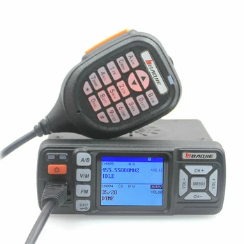 Baojie BJ-318 Мини-Автомобильная Мобильная радиостанция для крепления на автомобиле 256CH 10 км Дальнего действия 25 Вт Двухдиапазонный УКВ/UHF Трансивер Обновление BJ-218