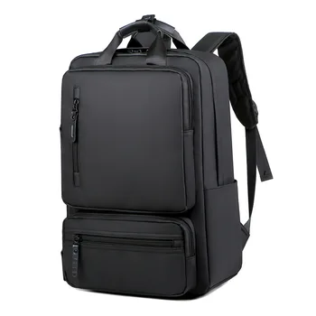Отделение для мужского рюкзака для ноутбука, прочная нейлоновая дорожная сумка, школьные компьютерные рюкзаки, водонепроницаемые мужские сумки через плечо.