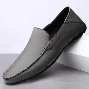 Весенняя новинка 2023 года, мужская повседневная обувь в корейском стиле, универсальная индивидуальность, Ленивые туфли без застежки с мягкой подошвой.