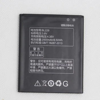 ISUNOO BL 229 BL229 Аккумулятор для lenovo A8 A806 A808T 2500 мАч Высококачественная Замена Мобильного Телефона Перезаряжаемая расширенная Батарея